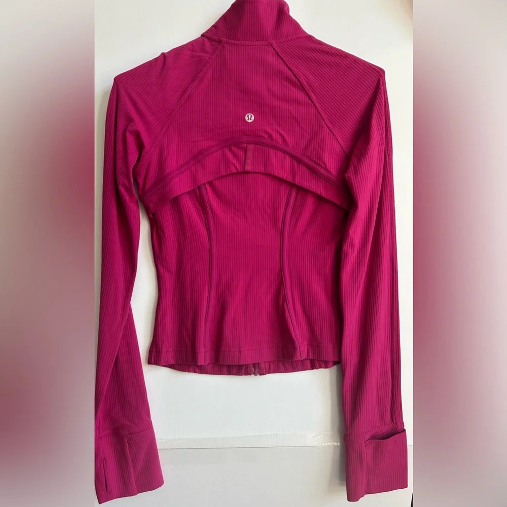 Lululemon Magenta Textured Nulu Cropped Define Jacket NWOT - Picture 2 of 2